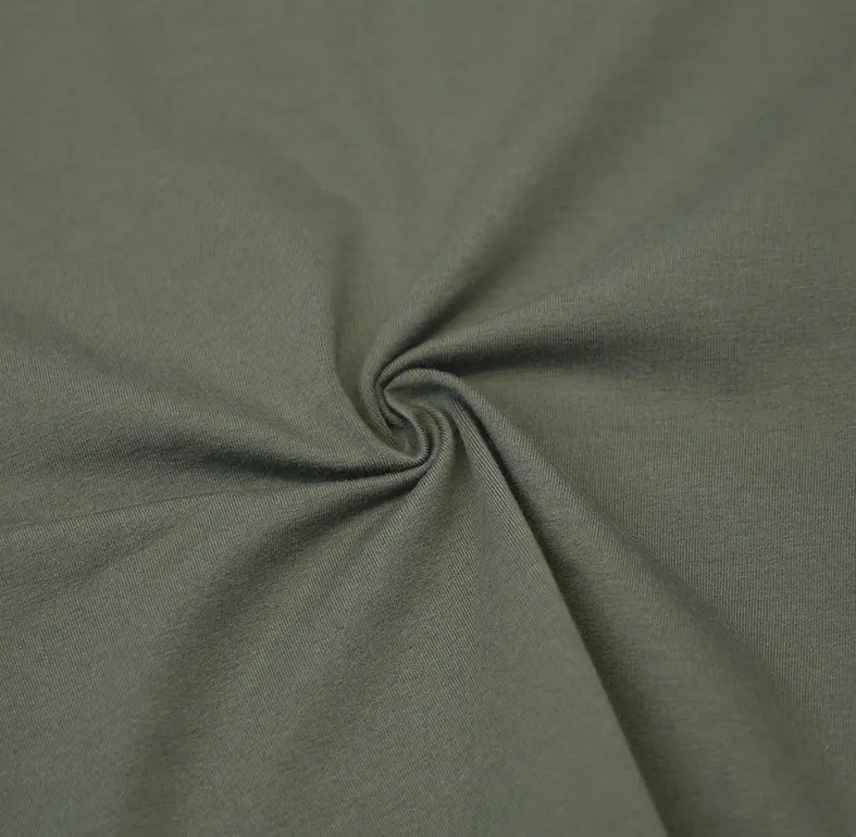 Apa karakteristik kain jersey spandex kapas organik dalam hal kenyamanan dan kelembutan?