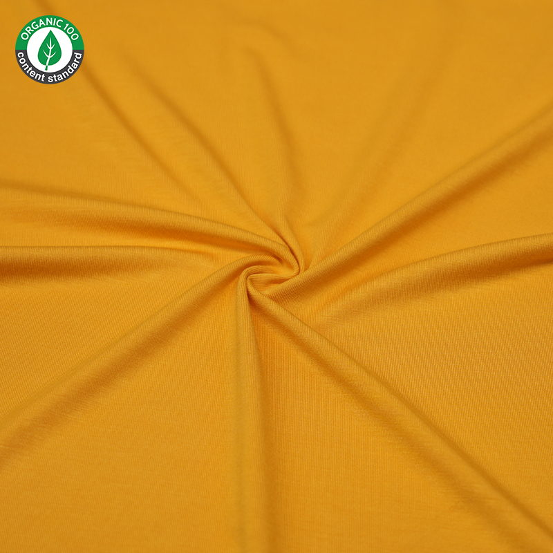 Kain gaun bambu/spandex organik